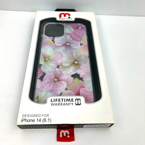 iPhone 14, 6.1 INCHES, MYBAT PRO iPHONE , WITH PETUNIA FLOWER DESIGN - Picture 5 of 12